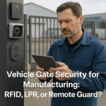 Vehicle Gate Security for Manufacturing: RFID, LPR, or Remote Guard?
