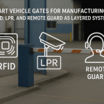 Smart Vehicle Gates for Manufacturing: RFID, LPR, and Remote Guard as a Layered System